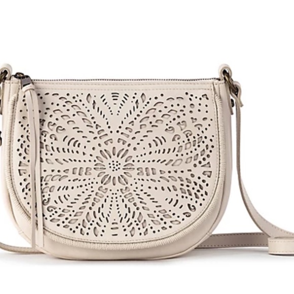 The Sak Handbags - The Sak Sayulita Laser Cut Leather Saddle Bag